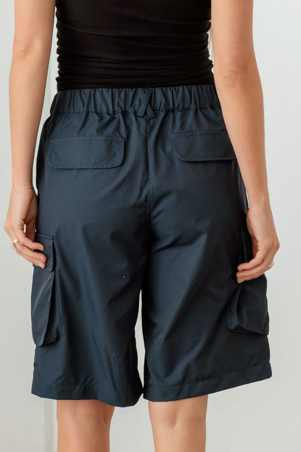 Le Lis Navy Cargo Bermuda Shorts Yuley's Interesting Things  Bottom  %picture_angle%